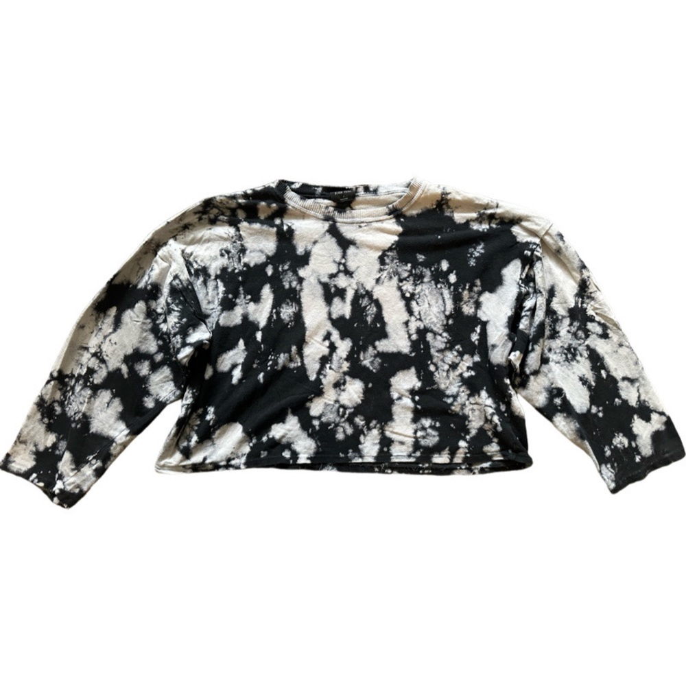 Tie Dye Sweatshirt - Black & Grey - Size Small